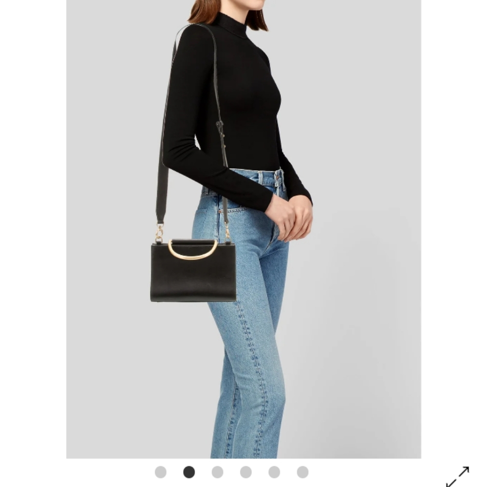 Elegant Flynn All Leather Gray and Gold Women's Handbag.  Classic